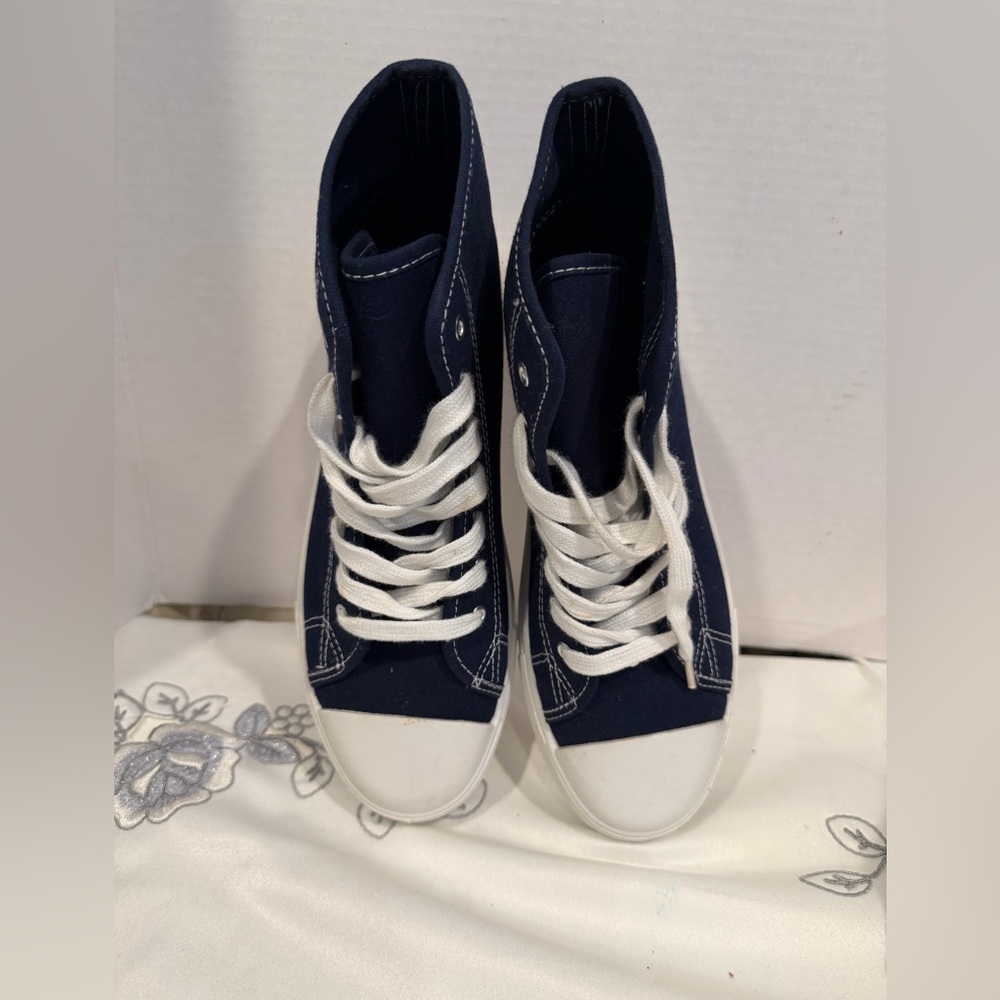 Forever 21 Navy and White Sneakers